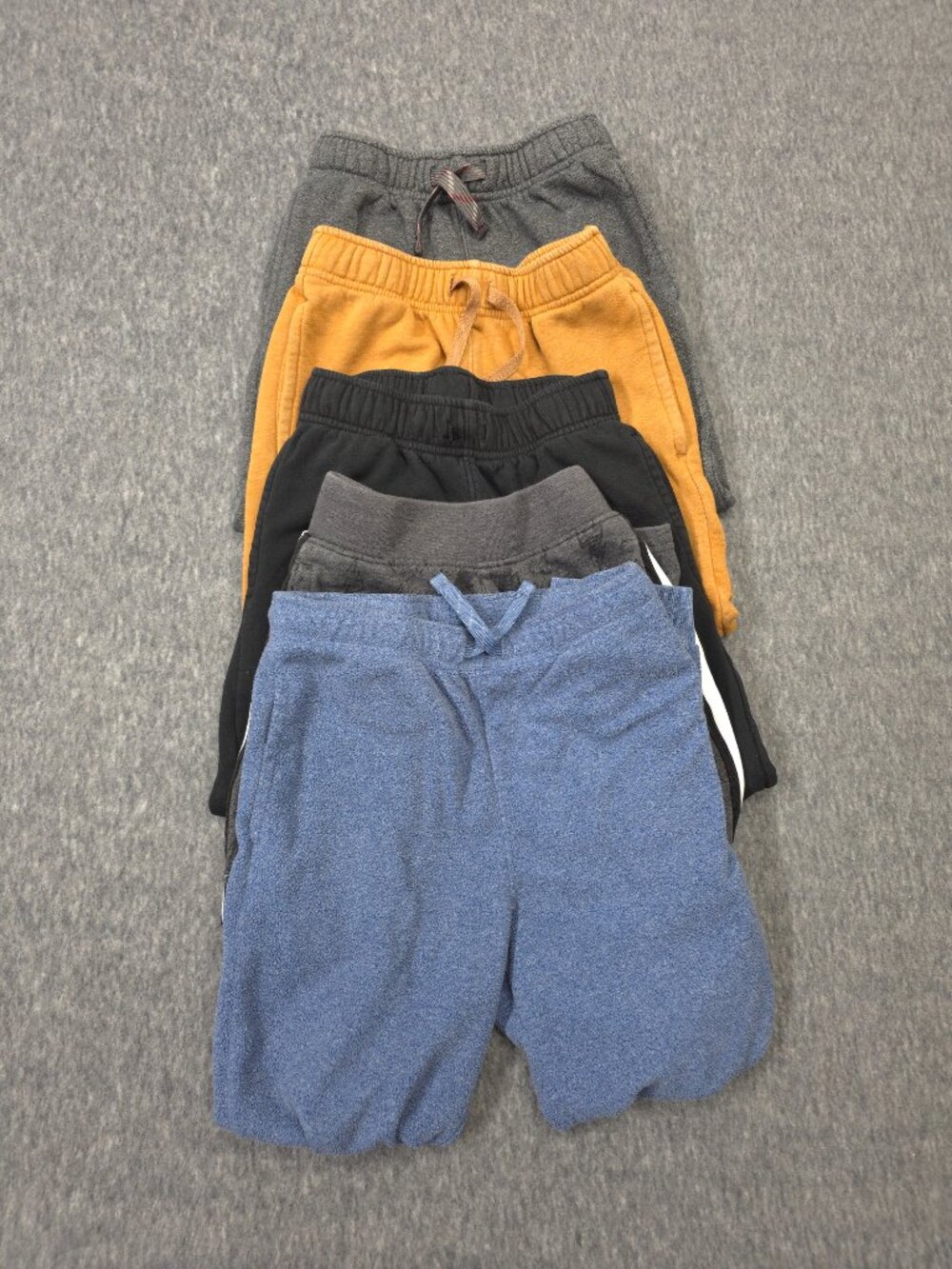 Boys Size 7 Sweatpants Lot 5 Cat & Jack Garanimals Fleece Jogger Pants